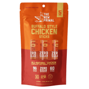 Buffalo Style Chicken Sticks, All-Natural Chicken, Zero Sugar (5 Sticks)