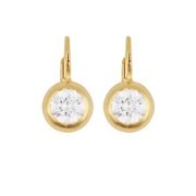 Bezel Drop Earrings