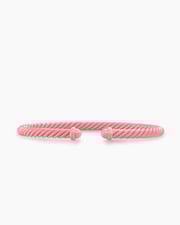 Classic Cable Bracelet in Pink Aluminum, 4mm