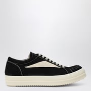 Vintage black canvas and suede sneakers