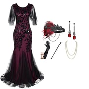 Black Burgundy Men's Wedding Suits Cocktail Attire Formal Dress Business Suits Solid Colored 2 Piece Tailored Fit Single Breasted One-button 2025 - $1