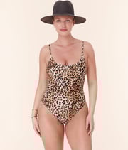 The Amalfi One Piece - Eco Nylon - Leopard - Long Torso