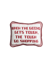 Shopping Needlepoint Pillow