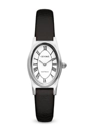 Emmeline Watch | Silver | Black Crinkle
