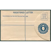 Cyprus 1954 25m dark blue on white Registered Envelope H&G C16a unused on eBid Australia | 230492560
