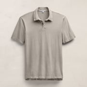 Sueded Jersey Polo - Concrete Pigment