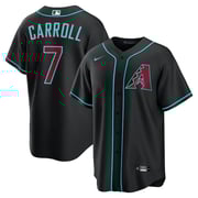 Men's  Arizona Diamondbacks Corbin Carroll Nike Black Alternate Replica Jersey