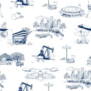 Houston Toile Traditional Wallpaper