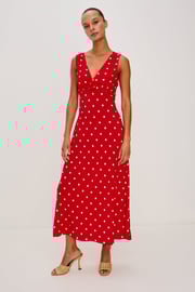 GIADZY X RAILS TERENA DRESS - ROSSA