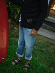 "give a damn" Oversized Cardigan