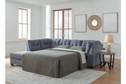 Marleton 2-Piece LAF Sleeper Sectional With Chaise In Denim