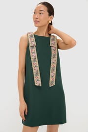 Garden Scrollwork Jacquard Bow Rosie Dress