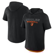 Men's Baltimore Orioles Fanatics Black Clubhouse Optimal Play Raglan Hoodie T-Shirt