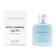 Dolce and Gabbana Men's Light Blue Eau Intense EDP Spray 3.38 oz (Tester) Fragrances 8057971181414
