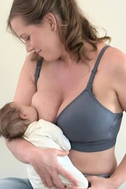 Stages Seamless™ Bra - Converts from Everyday Bra to Nursing Bra | Maine Blue
