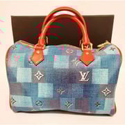LV BAG (Blue, 14 X9X 7") on eBid United States | 222755159