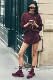 Match Point Tennis Skirt - Burgundy