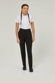 Senior Girls\' Fit Twin Pocket Comfort Stretch School Trousers (11-16+ Years)