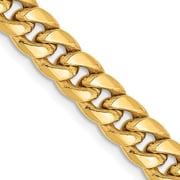 Shepherd 14K Yellow Gold Semi Solid Miami Cuban Chain