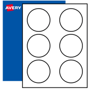 3" Blank Round Labels, Print to the Edge