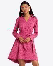 Layla Shirtdress in Textured Stripe