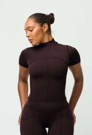 Contour Mock Neck - Espresso