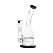 Hemper 7" Inline Percolator Rig - Compact Travel-Friendly Dab Rig with Bent Neck & 14mm Female Joint