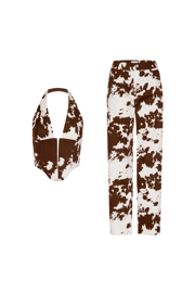 MARA CORSET + FARGO PANT - COW PRINT