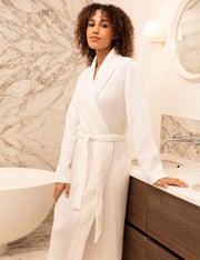 Cotton Modal Waffle Dressing Gown