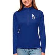 Women's Los Angeles Dodgers Antigua Royal Tribute Quarter-Zip Pullover Top