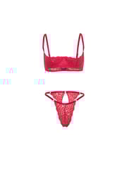 Kara Open Cup Bra Set