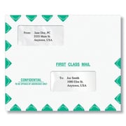 Tax Return Envelope 9-1/2" x 11-1/2", Confidential, Moisture Seal, Pack of 50