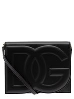 Black Embossed Crossbody Bag Woman Dolce&Gabbana