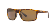 MAUI JIM 746 Byron Bay Tortoise - Unisex Sunglasses, HCLU+00AD Bronze Polarized Lens