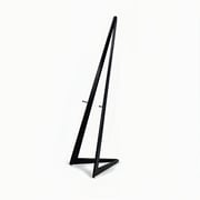 Wood Easel For Floor Display, Adjustable Pegs, 9 Height Settings - Black