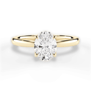 Nivea Solitaire 14kt White Gold Oval Cut Engagement Ring
