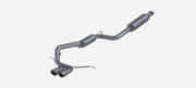2013-2018 Focus ST Cat-Back, Dual Rear Exit Exhaust, S4200AL