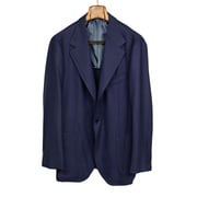 x Sartoria Carrara: ultra-light unlined sport coat in navy Minnis Mock Leno