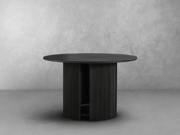 Parker 48" Round Dining Table - Black