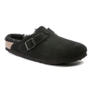 Boston Shearling Suede Leather-Shearling Black
