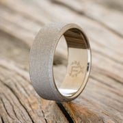 SOLID METAL SANDBLASTED WEDDING BAND