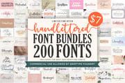 Handlettered Font Bundle