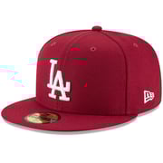Men's Los Angeles Dodgers New Era Crimson Fashion Color Basic 59FIFTY Fitted Hat
