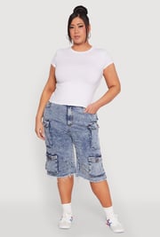 Plus Size Short Sleeve Crew Neck Tee
