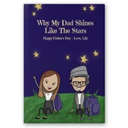 Personalized Father's Day Book - Stargazing Dad - Custom Father's Day, Birthday Gift for Dad