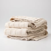 Popcorn Grid Coverlet