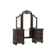 New Classic Furniture Maximus Madeira Vanity Table And Mirror