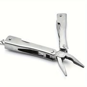 RYFLENS Heavy-Duty Stainless Steel Multi-Functional Foldable Pliers - Portable Camping Tool with Ergonomic Grip, Compact Design for Outdoor Hiking, Home Repairs & DIY Projects, 2.55in/6.5cm, Sleek Metallic Finish, Robust Construction, Camping Accessories, Hiking Gear, Durable Construction