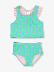 Girls Racerback Flutter Tankini