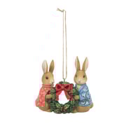 Peter & Flopsy with WreathOrn
